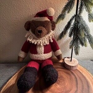 Hallmark Kris Santa Teddy‎ Bear Christmas Decoration Plush